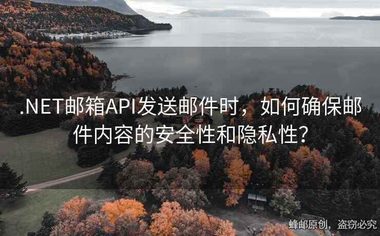 .NET郵箱API發(fā)送郵件時，如何確保郵件內(nèi)容的安全性和隱私性？